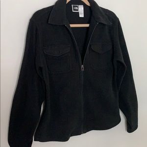 North Face Black Zipper Fleece Jacket